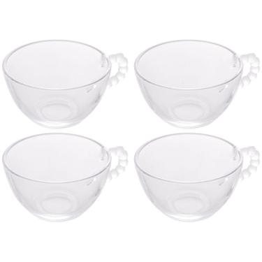 Imagem de Conjunto com 4 Xícaras para Chá Wolff Pearl em Cristal - 180 ml
