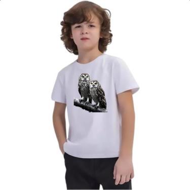 Imagem de Camiseta Infantil Corujas da neve - Alearts, 16