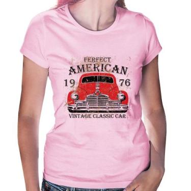 Imagem de Baby Look Vintage Classic Car - Foca na Moda, Rosa bebê, GG