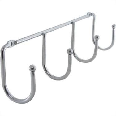 Imagem de M.S.Ganchos Cabide M.S 4-Quadruplo Metal Cromad