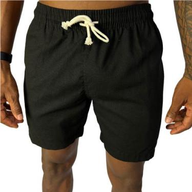 Imagem de Short linho mauricinho curto casual sarja Conexão - Conexão Surf, Pret