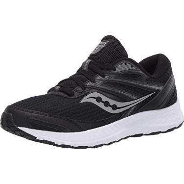 Imagem de Saucony Tênis de corrida masculino Cohesion 13, Preto | Branco, 10 Wide