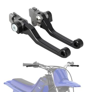 Imagem de IUVWISN Pivô de freio de embreagem de bicicleta Dirt Bike CNC ajustável para motocicleta PW50 PW 50 1981-2025 preta