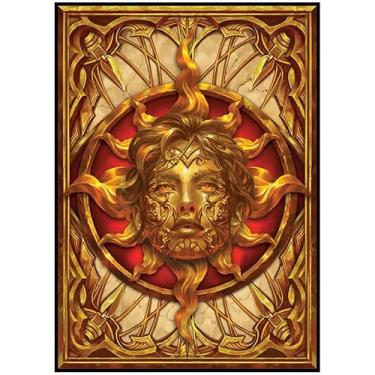 Imagem de Fantasy North - Livro do Sol - Spell Book Series I - 100 capas de cartas TCG foscas texturizadas - Serve para Pokémon Magic MTG Commander e outros jogos de cartas - Mangas de baralho