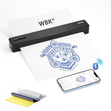 Imagem de Impressora de Estêncil de Tatuagem WBK Portátil e Sem Fio - Conectivid