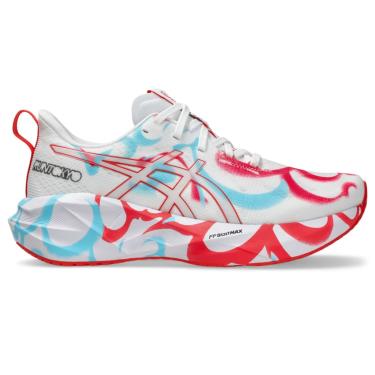 Imagem de Tênis ASICS Novablast 5 Tokyo - Feminino - Branco/Rosa  unissex