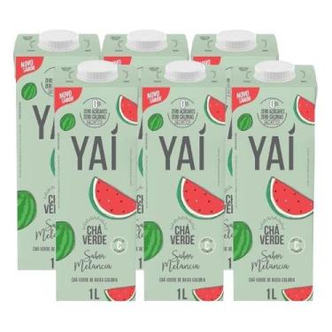 Imagem de kit 6 Chá Verde Yaí Sabor Melancia 1 Litro