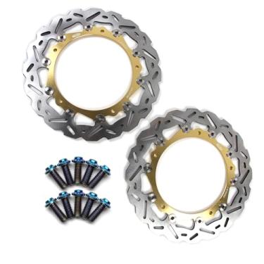 Imagem de Discos de freio dianteiros flutuantes com parafusos de montagem para BMW S1000R 2014-2017, S1000R Roda fundida 14-21, S1000R NAKED 14-18, S1000RR 09-18, S1000XR 15-21, acessórios de motocicleta