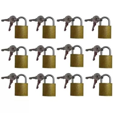 Imagem de Kit 24 Cadeados 25mm Para Portões, Janelas, Malas, Bolsas Oferta  - Ol