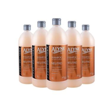 Imagem de Kit 5 Unidades Shampoo profissional Alyne Neutro Limpa 1L