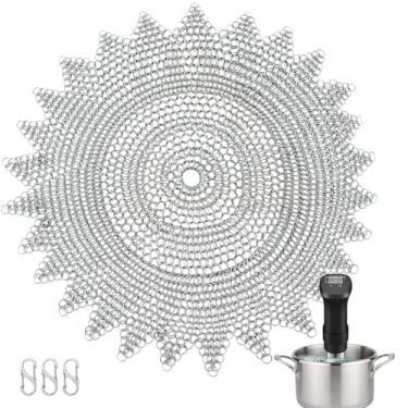 Imagem de Pesos de grau alimentício com chumbada Sous Vide (0,5 kg) Estes pesos de aço inoxidável resistentes com clipes são projetados para cozimento preciso, tornando-os um acessório sous vide seguro e