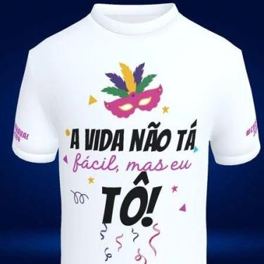 Imagem de Camiseta Carnaval 2025 Estampas na Frente e mangas / Baby Look Persona