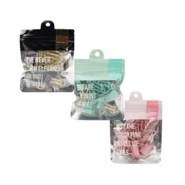 Imagem de Kit Clips e Binder Bee Unique 50un, Verde