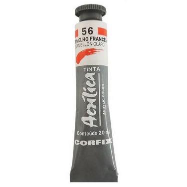 Imagem de Tinta Acrílica 20ml 056 Vermelho Frances Corfix, 056 VERMELHO FRANCES