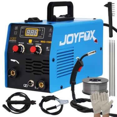 Imagem de JOYFOX Máquina de Solda MIG-150D 220V, 3 em 1 (MIG/MMA/TIG), Tecnologia IGBT, Soldagem Rápida e Digital, Para Aço Carbono e Inox（Azul）
