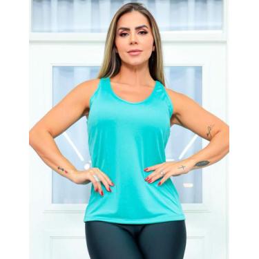 Imagem de Camiseta Regata Feminina Fitness de Academia em Dry Fit Seca Rápido  -