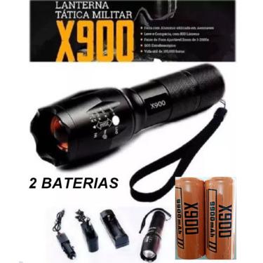 Imagem de Lanterna X900 Tatica Militar Police Super Forte 2 Baterias