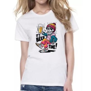 Imagem de Camiseta Baby Look E a hora da cerveja - Alearts, G