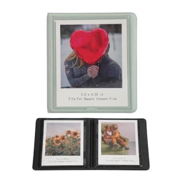 Imagem de GOLDBARLEY Pequeno álbum de fotos Polaroid para fotos instantâneas Polaroid Now, i-Type, 600 e SX-70, comporta 32 bolsos Fujifilm Instax Wide 400/300 filme quadrado.