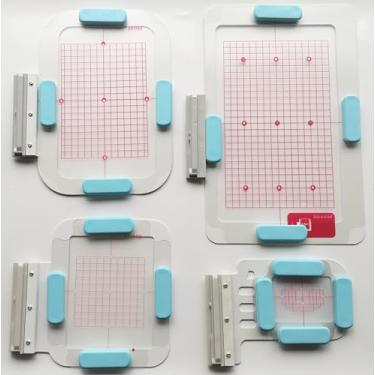 Imagem de HONEYSEW Conjunto De Bastidor Magnético Metal 4 Peças Sa437 Sa438 Sa439 Sa441 Para Máquina Bordar Brother/Babylock 6'X10' 4500D 4700D 4750D 6000D 6700D 1500 1500D 2500 2800D 3500D Nq1400E Nq1600E Nq