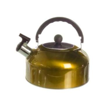 Imagem de Chaleiras Em Inox Diversas Cores Com Apito 2L 21CM x 18CM - Ecos House