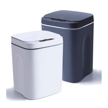 Imagem de Lata De Lixo 16 Litro com LED e Bateria Smat Elétrica Com Sensor De Mo