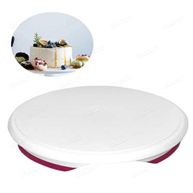 Imagem de Desconhecido Suporte Giratório Profissional Bailarina Bolo Torta Plástico Reforçado Base Giratória para Bolos e Tortas