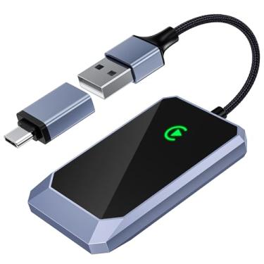 Imagem de TERUNSOUl Adaptador Carplay sem fio, converte com fio para sem fio