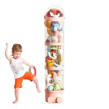 Imagem de Tubo De Armazenamento Para Pelúcias - Organizador De Brinquedos Com 162 Cm | Balde Transparente De Exposição Com 4 Camadas, Organizador Compacto De Bonecas Para Quarto E Sala De Brinquedos