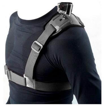 Imagem de Suporte Ombro Shoulder Mount Harness para Câmeras de Ação GoPro Hero Sjcam Xiaomi