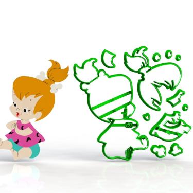 Imagem de Cortador Flintstones Pedrita Modular Tamanho 14Cm