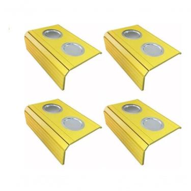 Imagem de Kit 04 Esteira Laqueada Sofá Amarelo