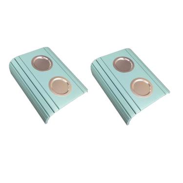 Imagem de Kit 2 Esteiras Braço de Sofá Azul Bebe Porta Copo