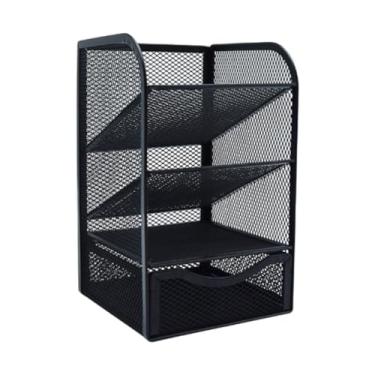 Imagem de ChuYiElegance Organizador de Mesa Porta-lápis Preto, Versátil, Suporte para Canetas de para Papelaria, Escola, Escritório, Casa, Mesa