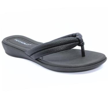 Imagem de Chinelo Anabela Piccadilly Detalhes Feminino - Preto, 38