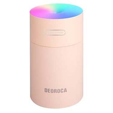 Imagem de Umidificador Portátil USB com LED - 300ml, Silencioso, Recarga Rápida, Design Minimalista - Cor Rosa