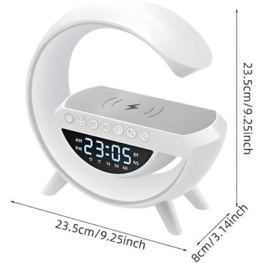 Imagem de Luminária Inteligente Com Caixa De Som E Carregador Indução - Imports