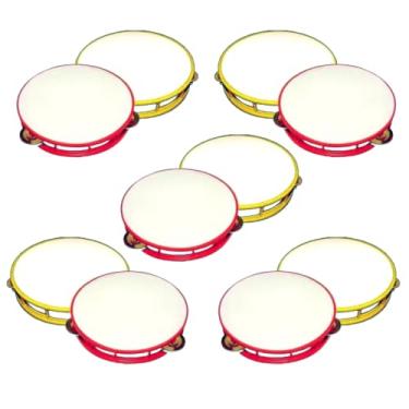 Imagem de Kit 10 Pandeiro Brinquedo Atacado Festa Infantil Instrumento Educacional