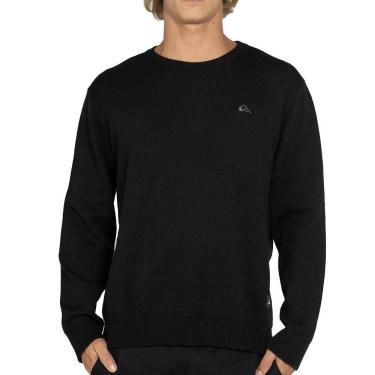 Imagem de Tricot Quiksilver Emrboidery WT25 Masculino Preto