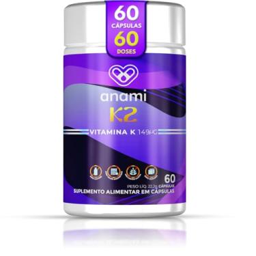 Imagem de Vitamina K2 Mk-7 120 Cápsulas 500mg Menaquinona 7 - Anami