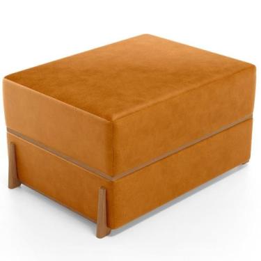 Imagem de Puff Decorativo Retangular Para Sala de Estar Domus L02 material sinté