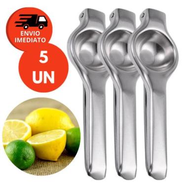 Imagem de Espremedor Amassador Limão Frutas Inox Manual Reforçado Bar Drink Bebi