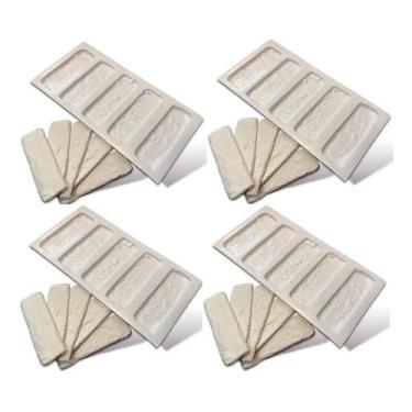 Imagem de Forma de Plástico Tijolinho Rústico 3d Gesso - revestlink, 4