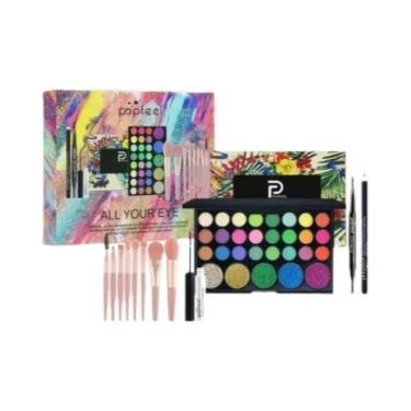 Imagem de Conjunto De Maquiagem Para Os Olhos Femininos Paleta De Sombra Delinea