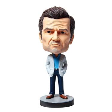 Imagem de Bobblehead personalizado elegante cavalheiro feito à mão a partir da sua foto, presente ideal para pai, namorado, irmão, decoração sofisticada de mesa para honrar o estilo atemporal e charme elegante