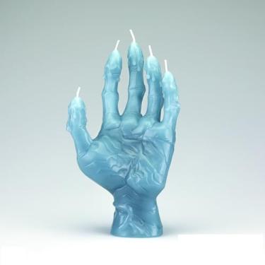 Imagem de Dark Horse Comics Vela Hellboy Hand of Glory, cera de parafina, 23 cm, azul, 6 horas de tempo de queima