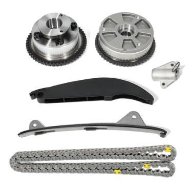 Imagem de VORGENS Kit de corrente de distribuição 24350-2E700, com entrada e exaustão de rodas dentadas de eixo de cames VVT, serve para Hyundai Elantra Kona Velost 2017-2021, Kia Forte 2.0L 2017-2021