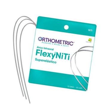 Imagem de Arco Flexy NiTi Superelástico Retangular - Orthometric, 16X22 Inferior
