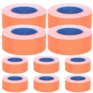 Imagem de Healvian Etiquetas de preço, 1 manga, 8 rolos, 5000 etiquetas de marcação de preços, papel adesivo de etiqueta, rolo de etiquetas para etiquetas de recarga, preços em branco e etiquetas de data, para