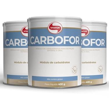 Imagem de Kit 3 Carbofor Vitafor Módulo de Carboidratos 400g